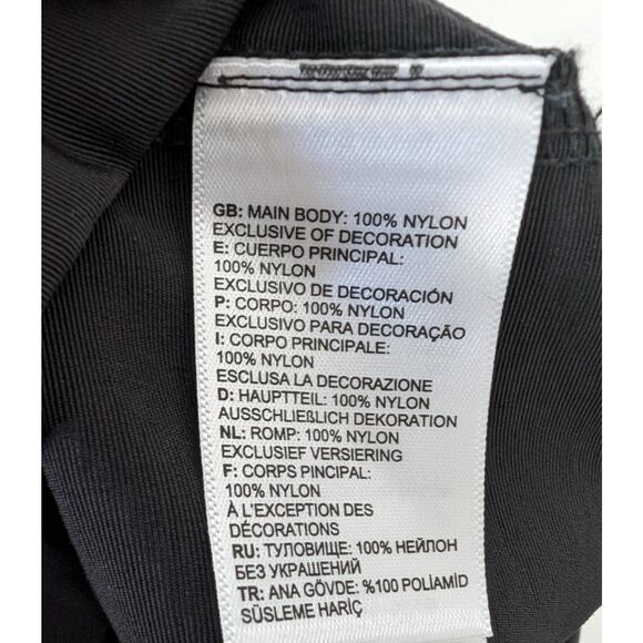 The North Face Class V Nylon Dress Size Large Black Mini Dress Belted Front Zip - Picture 8 of 8